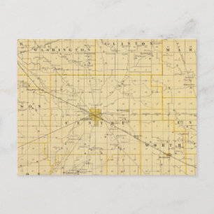 Cartão Postal Mapa do Condado de Boone