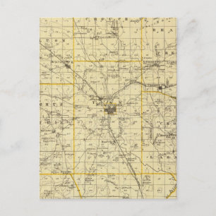 Cartão Postal Mapa do Condado de Hamilton