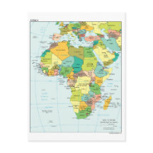 Mapa do continente africano