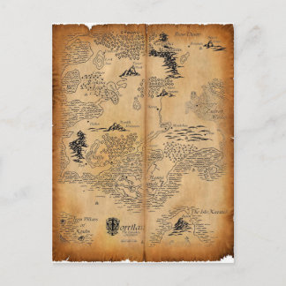 Cartão Postal Mapa do Continente Forsaken