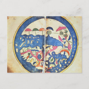 Cartão Postal Mapa do Egito, 1348