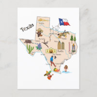 Mapa do Estado do Texas