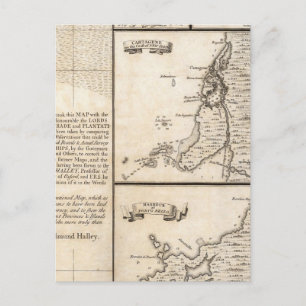 Cartão Postal Mapa do Império Britânico na América 20