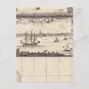 Cartão Postal Mapa do Império Britânico na América nº 4