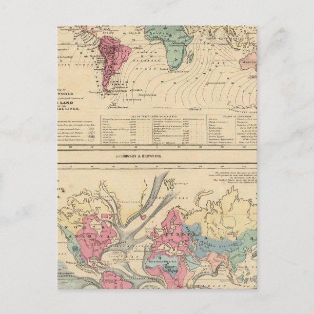 Cartão Postal Mapa do Mundo (Frente)