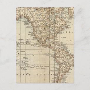 Cartão Postal Mapa do Mundo 3