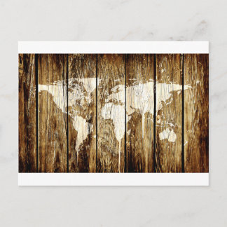 Cartão Postal mapa do mundo celeiro 2