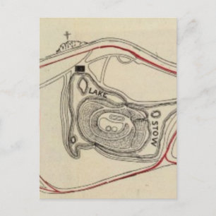 Cartão Postal Mapa do Parque das Portas do Ouro