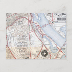 Cartão Postal Mapa do sistema rodoviário Pentágono