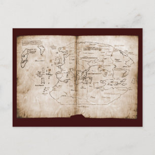 Cartão Postal Mapa do Vinland
