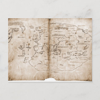 Cartão Postal Mapa do Vinland