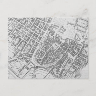 Cartão Postal Mapa do vintage de Estugarda Alemanha (1794)