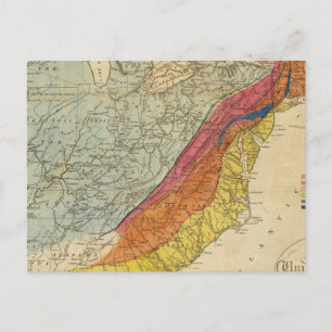 Cartão Postal Mapa dos Estados Unidos da América 4