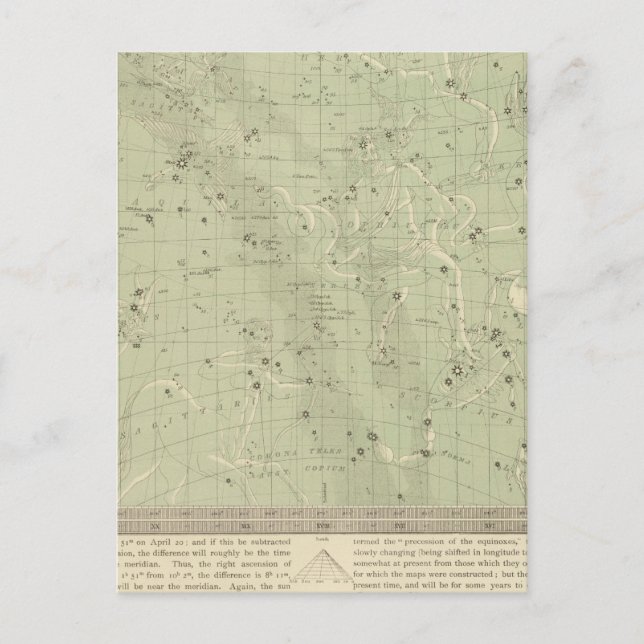 Cartão Postal Mapa estelar 2 (Frente)