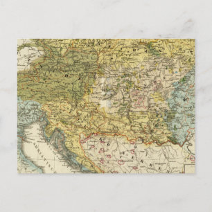 Cartão Postal Mapa etnográfico da Europa
