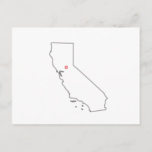 Cartão Postal Mapa Externo da Califórnia