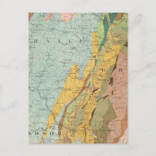 Cartão Postal Mapa Geológico de New Hampshire 2