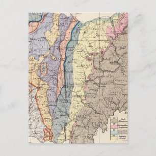 Cartão Postal Mapa geológico de Ohio