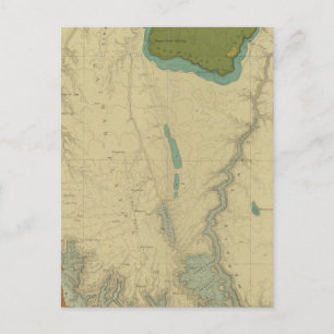 Cartão Postal Mapa Geológico Mostrando O Kanab