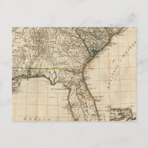 Cartão Postal Mapa Geral das Colônias do Sul do Reino Unido