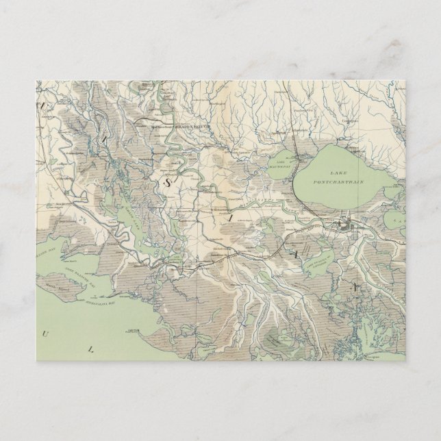 Cartão Postal Mapa geral XXI (Frente)