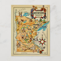 Mapa Ilustrado de Minnesota