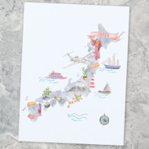 Mapa Ilustrado do Japão