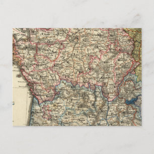 Cartão Postal Mapa linguístico da França