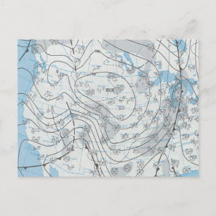 Cartão Postal Mapa Meteorológico Nacional