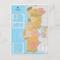Mapa Moderno de Portugal