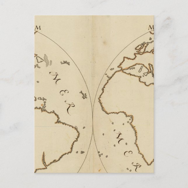 Cartão Postal Mapa Mundial 2 (Frente)