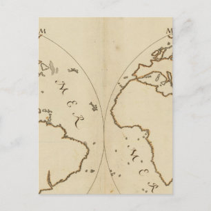 Cartão Postal Mapa Mundial 2