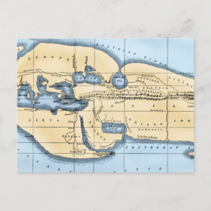 CARTÃO POSTAL MAPA MUNDIAL: ERATÓTESES
