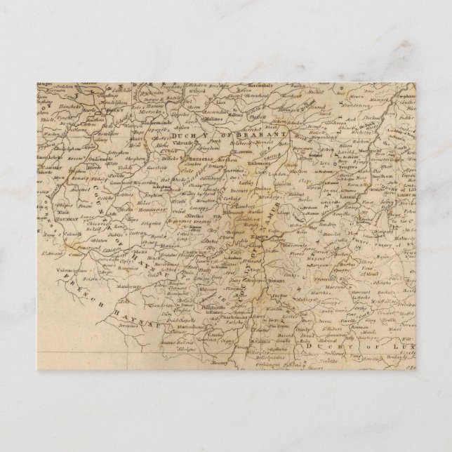 Cartão Postal Mapa neerlandês de Arrowsmith (Frente)