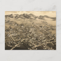 Mapa Pictórico Antigo de Santa Fe (1882)