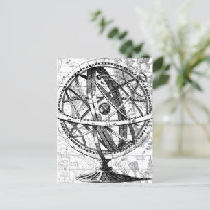 Cartão Postal Mapa retrorreflector intricado da área de terra gr