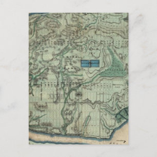 Cartão Postal Mapa Sanitário e Topográfico de Nova Iorque