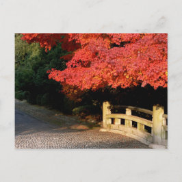 Cartão Postal Mapa vermelho japonês