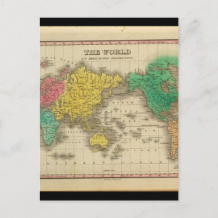 Cartão Postal Mapas Antigos do World_Maps da Antiguidade