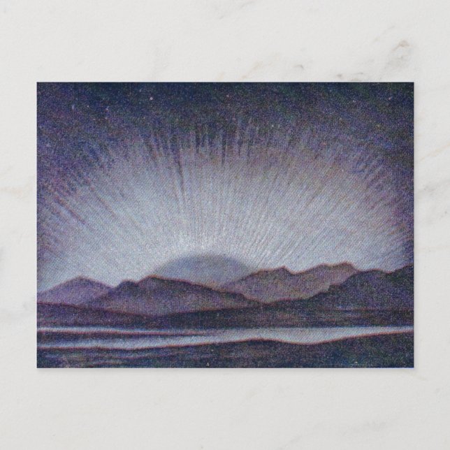 Cartão Postal Mapas e constelações Astronômicas Vintage (Frente)