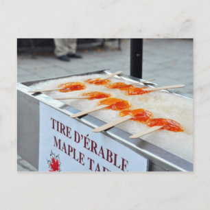 Cartão postal Maple Taffy Tire D'Erable Quebec Can