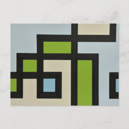 Cartão Postal 【mapper #3】ポストカード 抽象画 モダン レトロ
