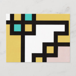 Cartão Postal 【mapper #4】ポストカード 抽象画 モダン レトロ