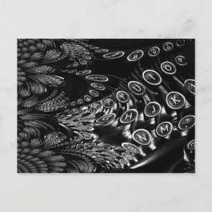 Cartão Postal Máquina de Escrever Fractal