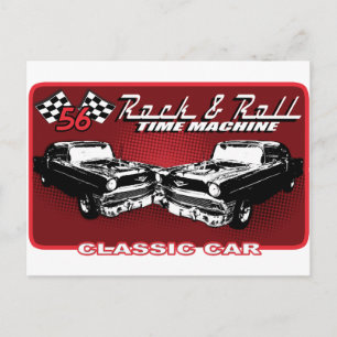 Cartão Postal Máquina de Tempo Rock & Roll