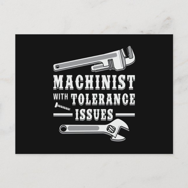 Cartão Postal Máquina Mecânica Machinista CNC-Machinista Ideia d (Frente)