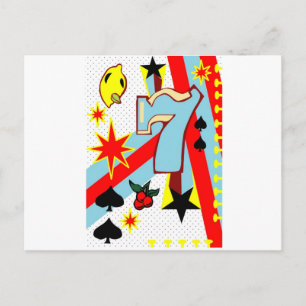 Cartão Postal Máquinas Caça-Níqueis de Vegas