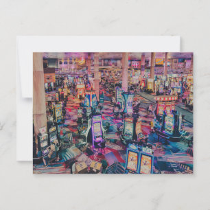 Cartão Postal Máquinas de Slot para Casino de Las Vegas