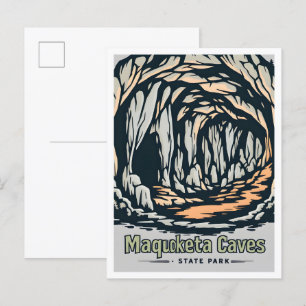 Cartão Postal Maquoketa Caves State Park Iowa USA Viagem