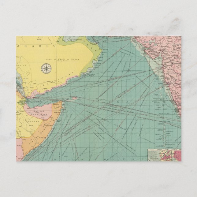 Cartão Postal Mar Árabe (Frente)